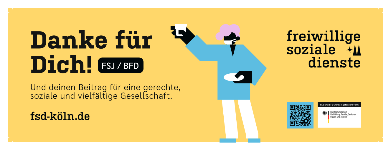 FSD Köln Werbeanzeige Motiv Danke viertel