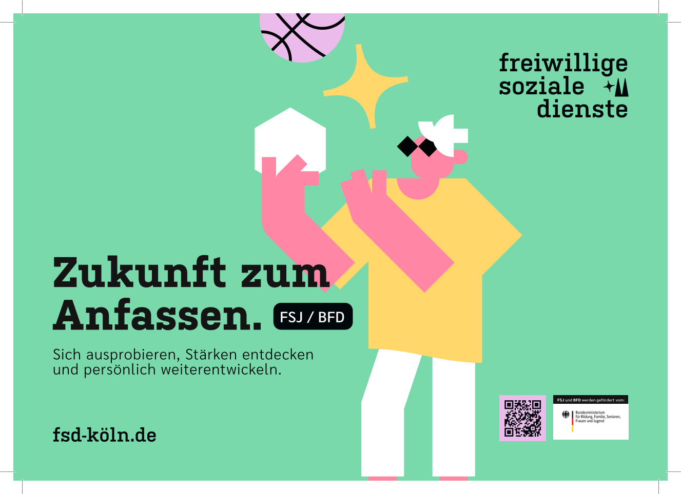 FSD Köln Werbeanzeige Motiv Zukunft halb