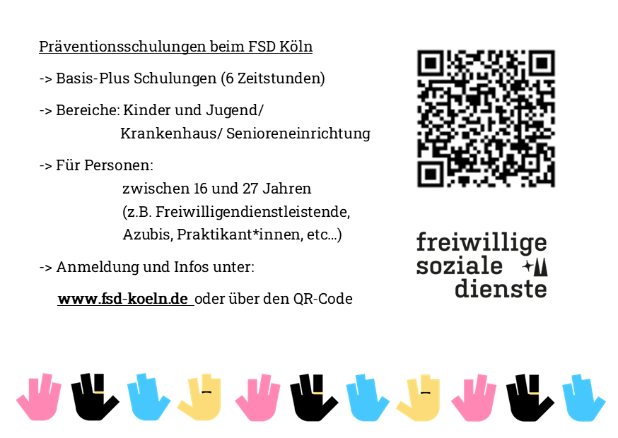 Postkarte Schulungen back